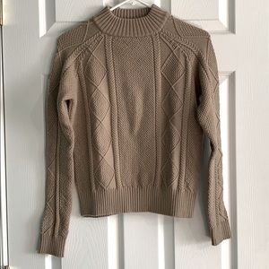 New tan knitted sweater